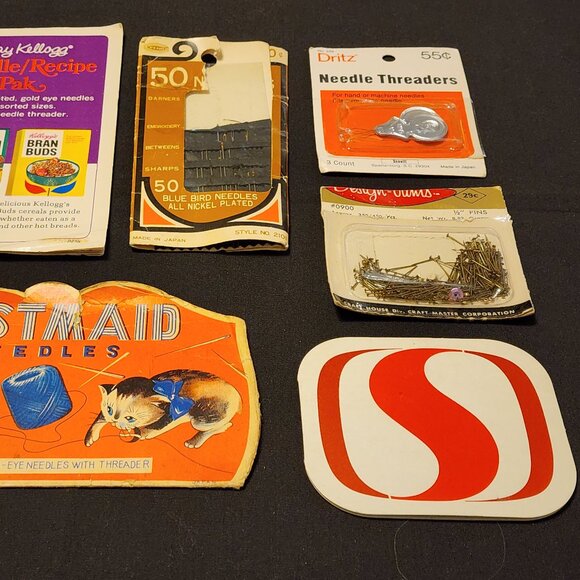 Antique ~ Vintage Lot Sewing Notions ~ Supplies ~ Needles ~ Buttons ~ Snaps - Picture 9 of 16
